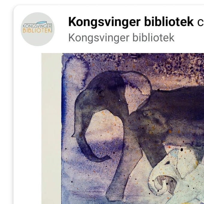 Utstilling av orginale akvareller og trykk på Kongsvinger bibliotek